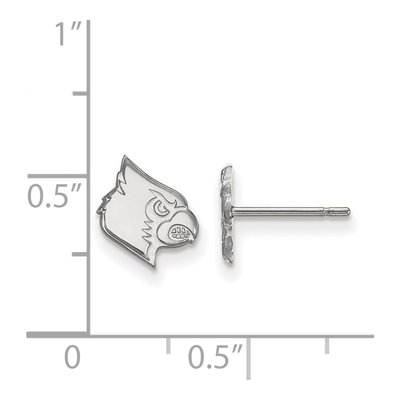 University of Louisville Sterling Silver Cardinal Stud Earrings – view 2