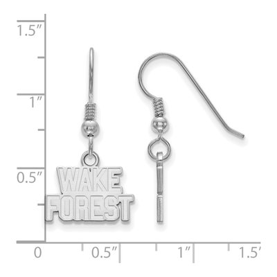 Wake Forest University Sterling Silver W-F Earrings – view 2
