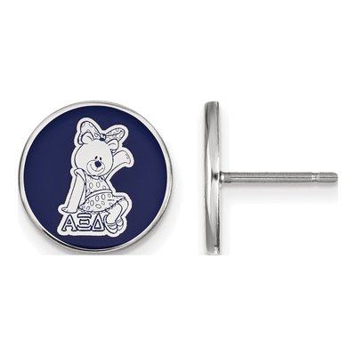 Alpha Xi Delta Sterling Silver Enamel Stud Earrings