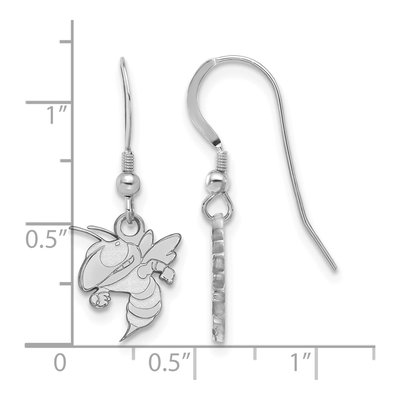 Georgia Institute of Technology Sterling Silver Tech Jacket Earrings – view 2