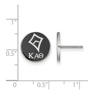 Kappa Alpha Theta Sterling Silver Enamel Stud Earrings – view 2
