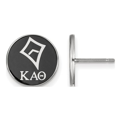 Kappa Alpha Theta Sterling Silver Enamel Stud Earrings