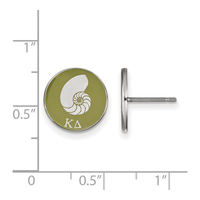 Kappa Delta Sterling Silver Enamel Stud Earrings – view 2