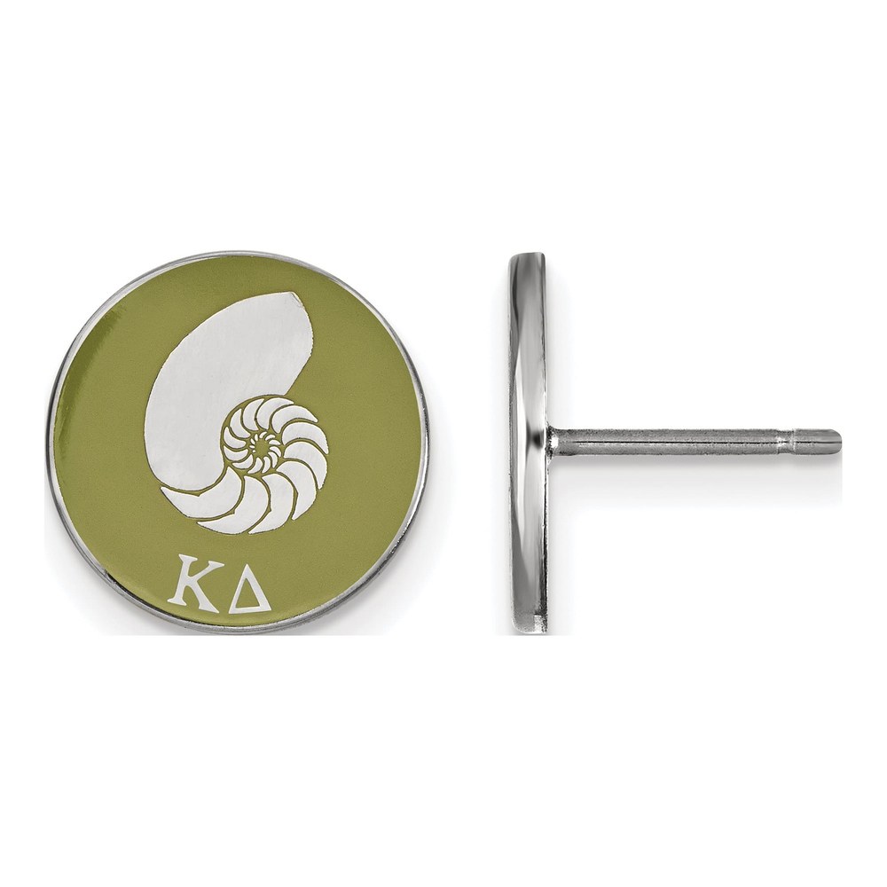 Kappa Delta Sterling Silver Enamel Stud Earrings