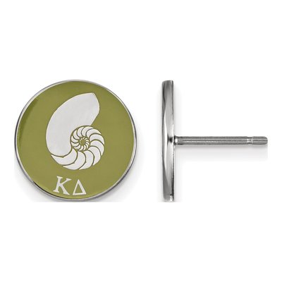 Kappa Delta Sterling Silver Enamel Stud Earrings