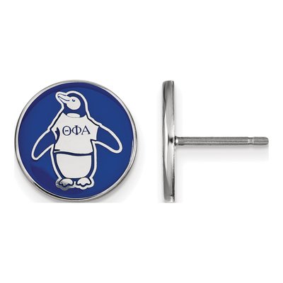 Theta Phi Alpha Sterling Silver Enamel Stud Earrings