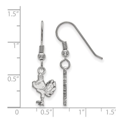 Virginia Tech Sterling Silver HokieBird Earrings – view 2