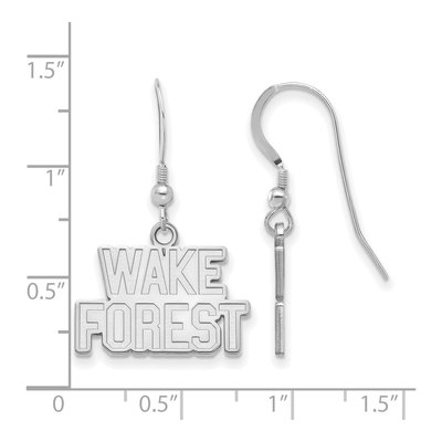 Wake Forest University Sterling Silver W-F Earrings – view 2