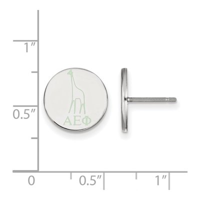 Alpha Epsilon Phi Sterling Silver Enamel Stud Earrings – view 2