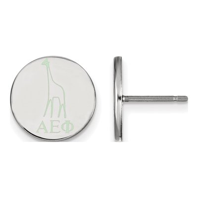 Alpha Epsilon Phi Sterling Silver Enamel Stud Earrings