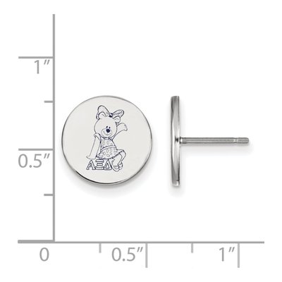 Alpha Xi Delta Sterling Silver Enamel Stud Earrings – view 2