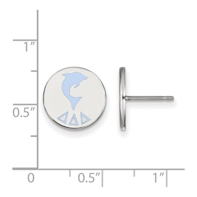 Delta Delta Delta Sterling Silver Sorority Symbol Stud Earrings – view 2