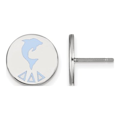 Delta Delta Delta Sterling Silver Sorority Symbol Stud Earrings