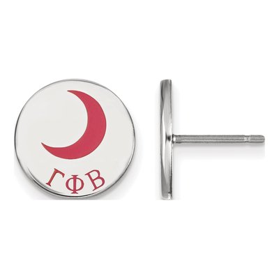 Gamma Phi Beta Sterling Silver Enamel Stud Earrings