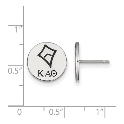 Kappa Alpha Theta Sterling Silver Enamel Stud Earrings – view 2