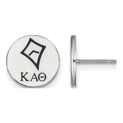 Kappa Alpha Theta Sterling Silver Enamel Stud Earrings