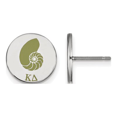 Kappa Delta Sterling Silver Sorority Symbol Stud Earrings