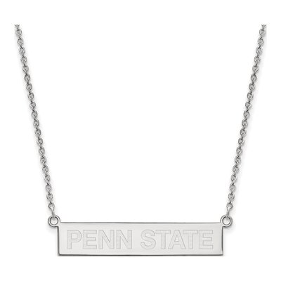 Pennsylvania State University Sterling Silver Penn Small Bar Necklace