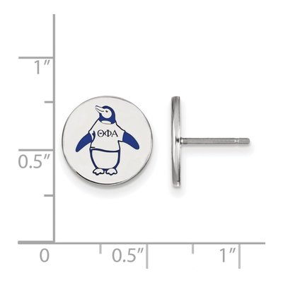 Theta Phi Alpha Sterling Silver Enamel Stud Earrings – view 2