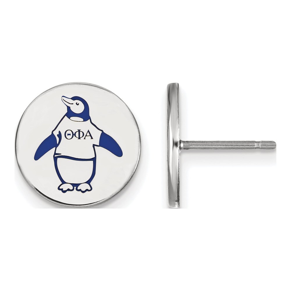 Theta Phi Alpha Sterling Silver Enamel Stud Earrings