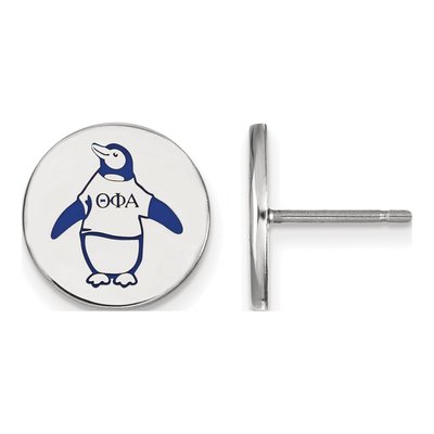 Theta Phi Alpha Sterling Silver Enamel Stud Earrings
