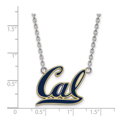 University of California Berkeley Sterling Silver Large UC Pendant Necklace – view 2