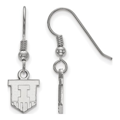University of Illinois Sterling Silver Victory Badge Earrings