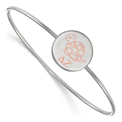 Delta Zeta Sterling Silver Large Slip-On Bangle Bracelet