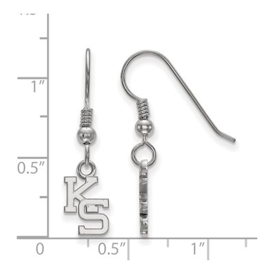 Kansas State University Sterling Silver K-S Earrings – view 2