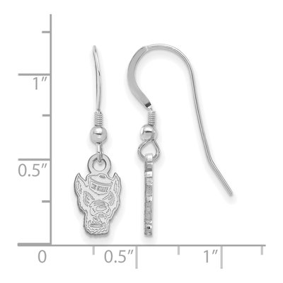 North Carolina State University Sterling Silver NC Wolf Earrings – view 2