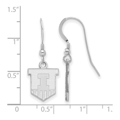 University of Illinois Sterling Silver Victory Badge Earrings – view 2