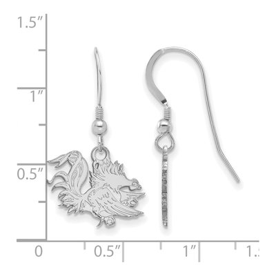 University of South Carolina Sterling Silver USC Gamecocks Earrings – view 2