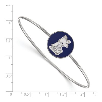 Alpha Xi Delta Sterling Silver Large Slip-On Bangle Bracelet – view 3