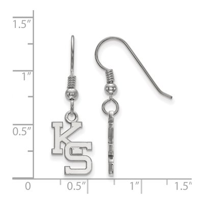 Kansas State University Sterling Silver K-S Earrings – view 2