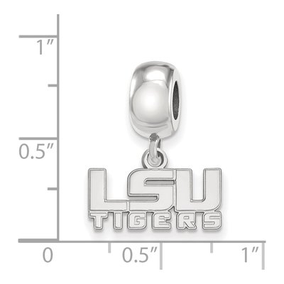Louisiana State University Sterling Silver Extra Small LSU Tigers Dangle Bead – view 4