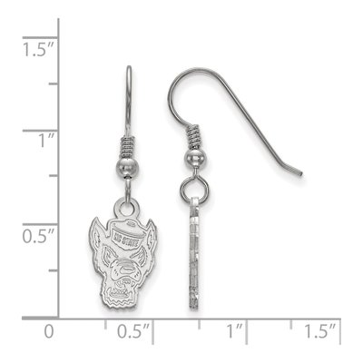 North Carolina State University Sterling Silver NC Wolf Earrings – view 2