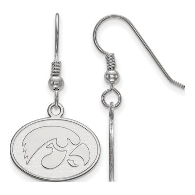 University of Iowa Sterling Silver Hawk Earrings