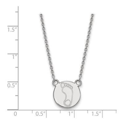 University of North Carolina Sterling Silver Small UNC Tar Heels Disc Necklace – view 2