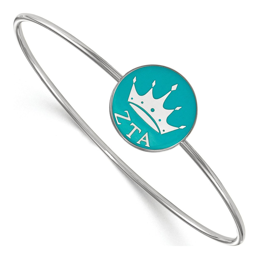 Zeta Tau Alpha Sterling Silver Slip-On Bangle