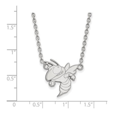 Georgia Institute of Technology Sterling Silver Medium Tech Pendant Necklace – view 2