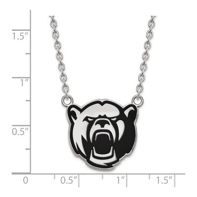 Baylor University Sterling Silver Large Enameled Necklace – view 3