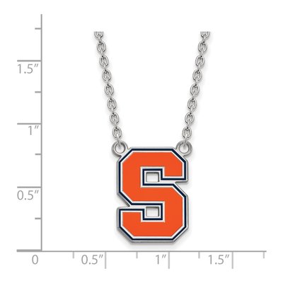 Syracuse University Sterling Silver Large Letter S Necklace – view 2