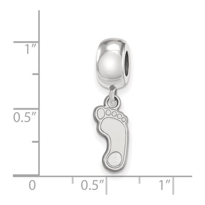 University of North Carolina Sterling Silver Small UNC Tar Heel Dangle Bead – view 4