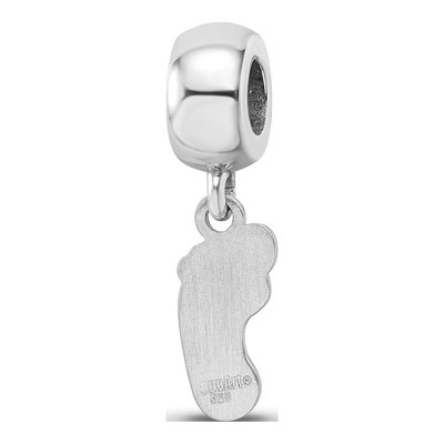University of North Carolina Sterling Silver Small UNC Tar Heel Dangle Bead – view 6