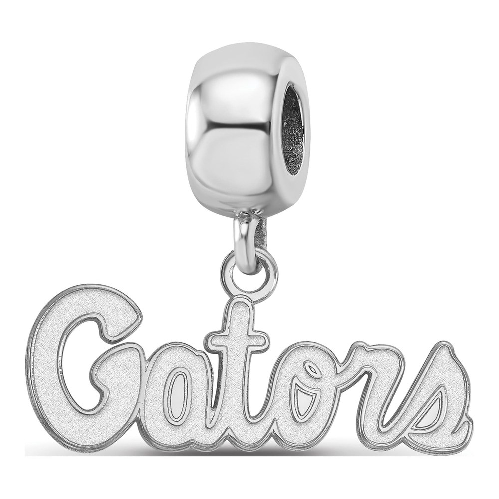 University of Florida Sterling Silver Extra Small Gators Dangle Bead
