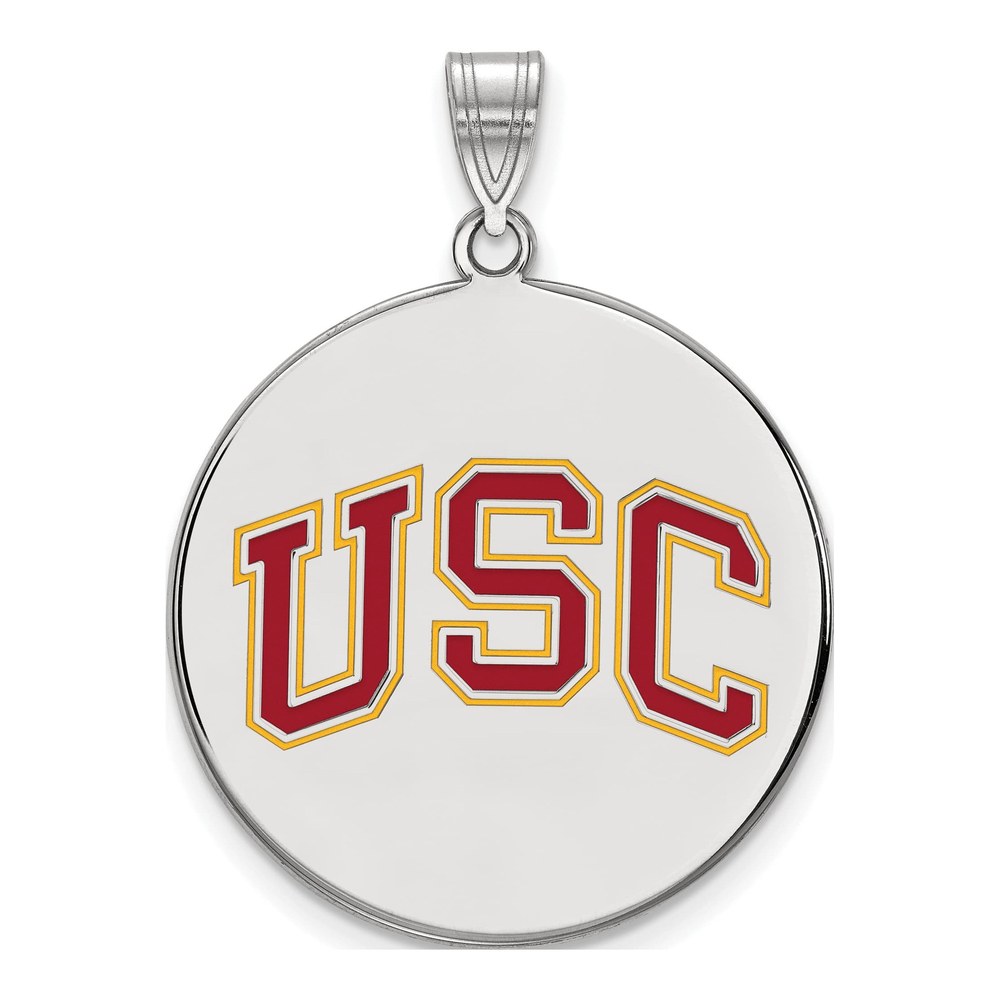 USC Trojans Extra Large Enamel Disc Pendant