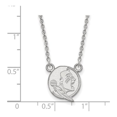 Florida State University Sterling Silver Small FSU Seminoles Necklace – view 2