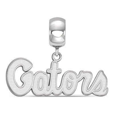 University of Florida Sterling Silver Small Of Gators Script Dangle Bead – view 2