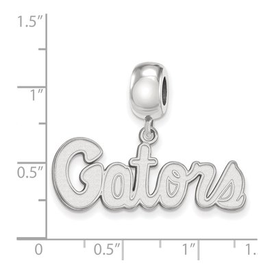 University of Florida Sterling Silver Small Of Gators Script Dangle Bead – view 3