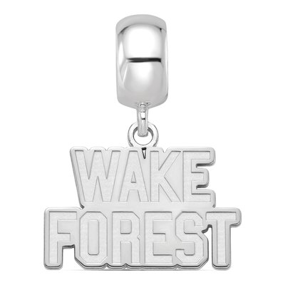 Wake Forest University Sterling Silver Small Deacon Dangle Bead – view 3